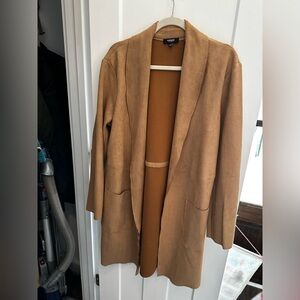 NWOT Premise Camel Faux Leather Coat